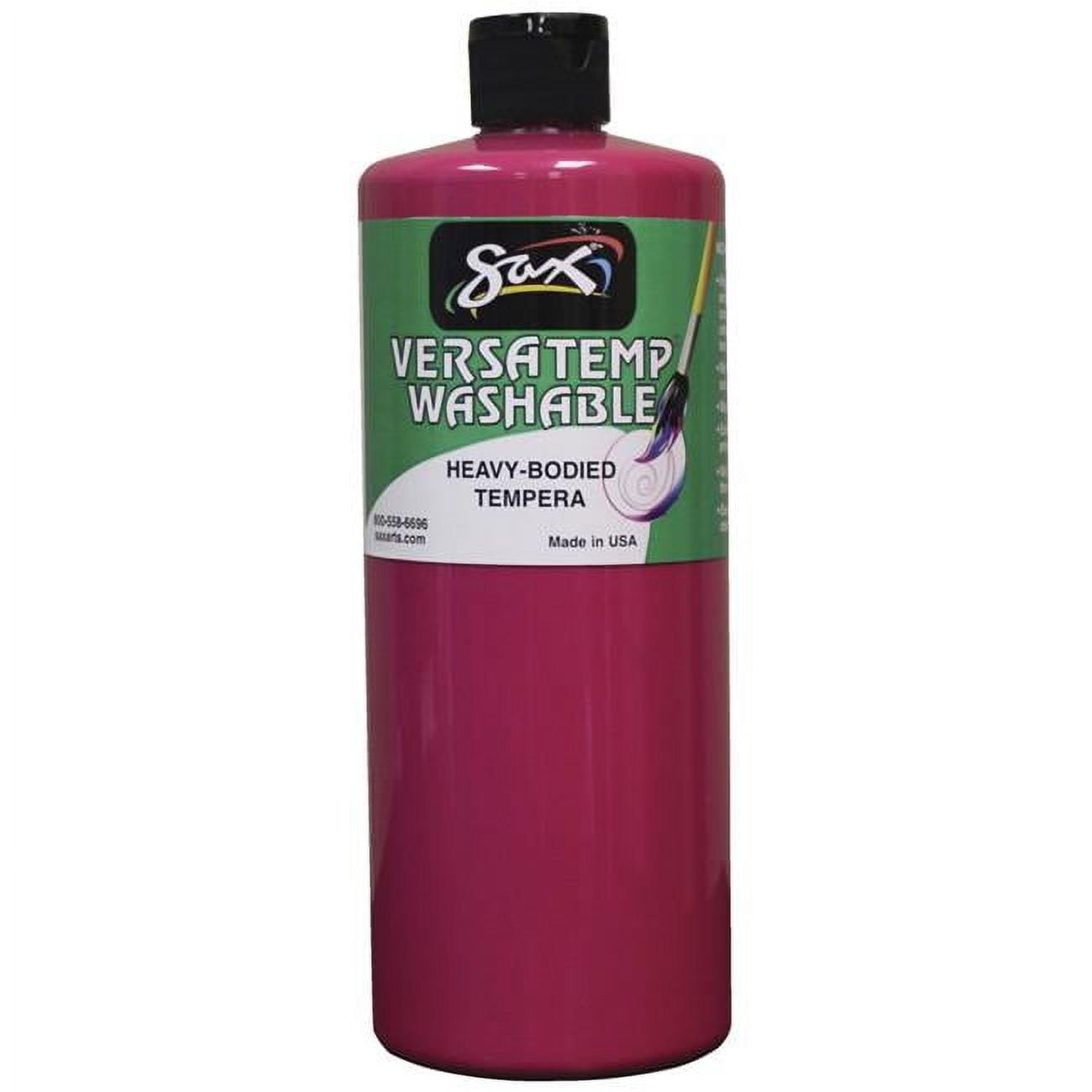 Chroma Acrylics 1592674 Sax Washable Versatemp Heavy Bodied Tempera Paint, Magenta