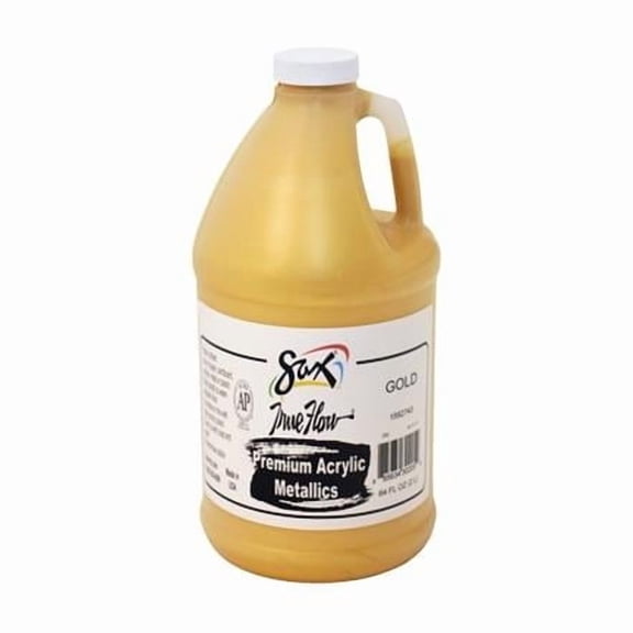 Chroma Acrylics  Premium Heavy-Bodied Acrylic Metallics Paint, 0.5 gal, Gold