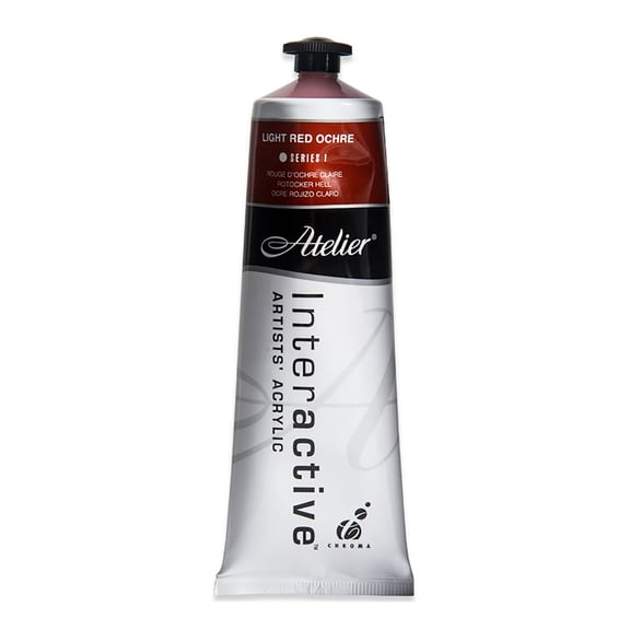 Chroma Atelier Interactive Artists' Acrylic Color, 80ml Tube, Light Red Ochre