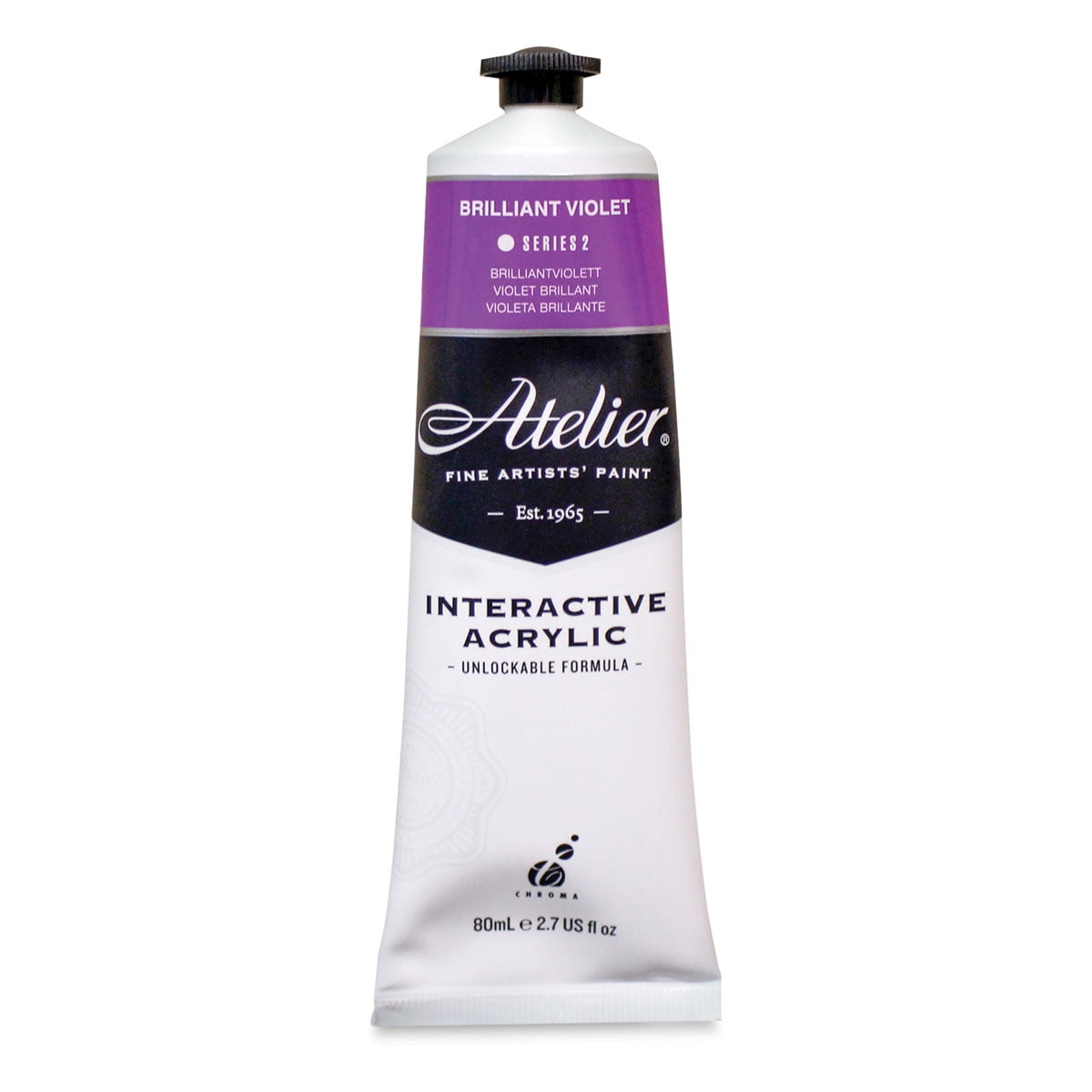 Chroma Atelier Interactive Artists' Acrylics Brilliant Violet, 80 ml