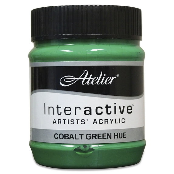 Chroma Atelier Interactive Artists' Acrylics - Cobalt Green Hue, 250 ml jar