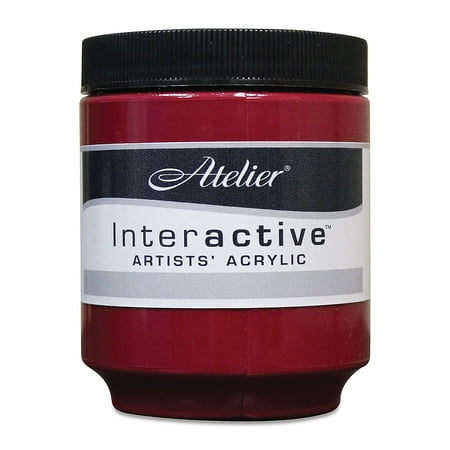Chroma Atelier Interactive Artists' Acrylics - Permanent Alizarine, 250 ml jar