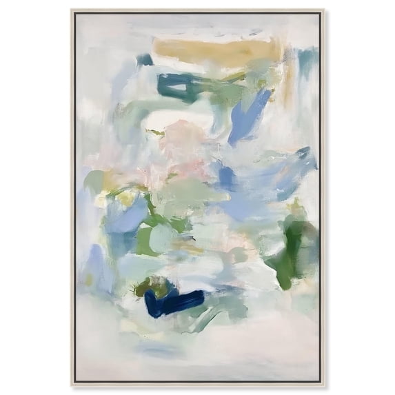 Chroma Balance I Canvas Colorful Abstracts by Art Remedy, Silver Frame, 36" x 54"