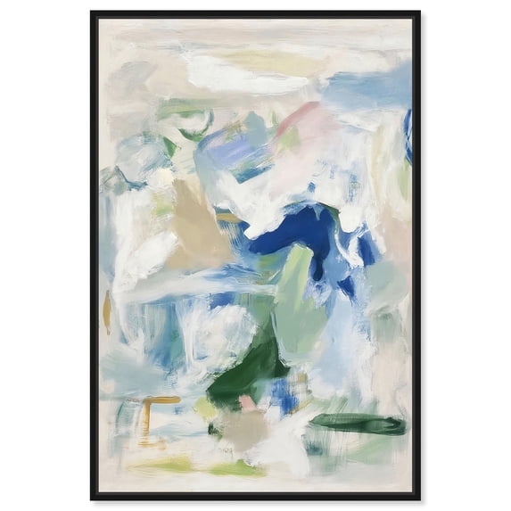 Chroma Balance II Canvas Colorful Abstracts by Art Remedy, Black Frame, 24" x 36"