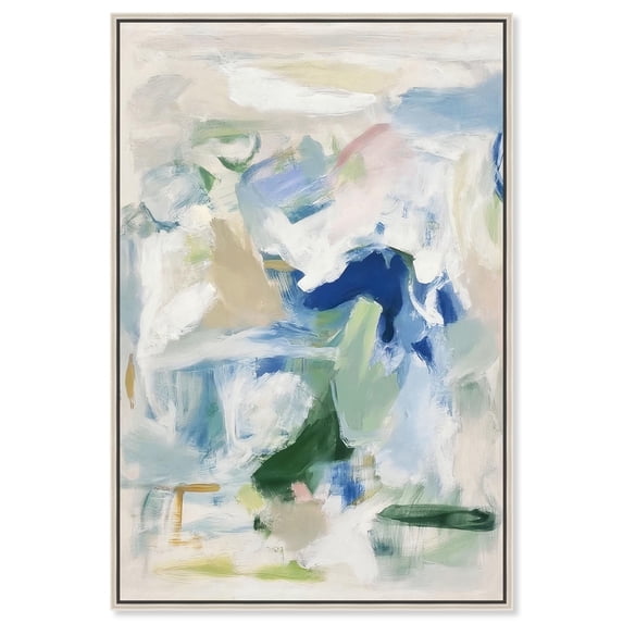 Chroma Balance II Canvas Colorful Abstracts by Art Remedy, Silver Frame, 36" x 54"
