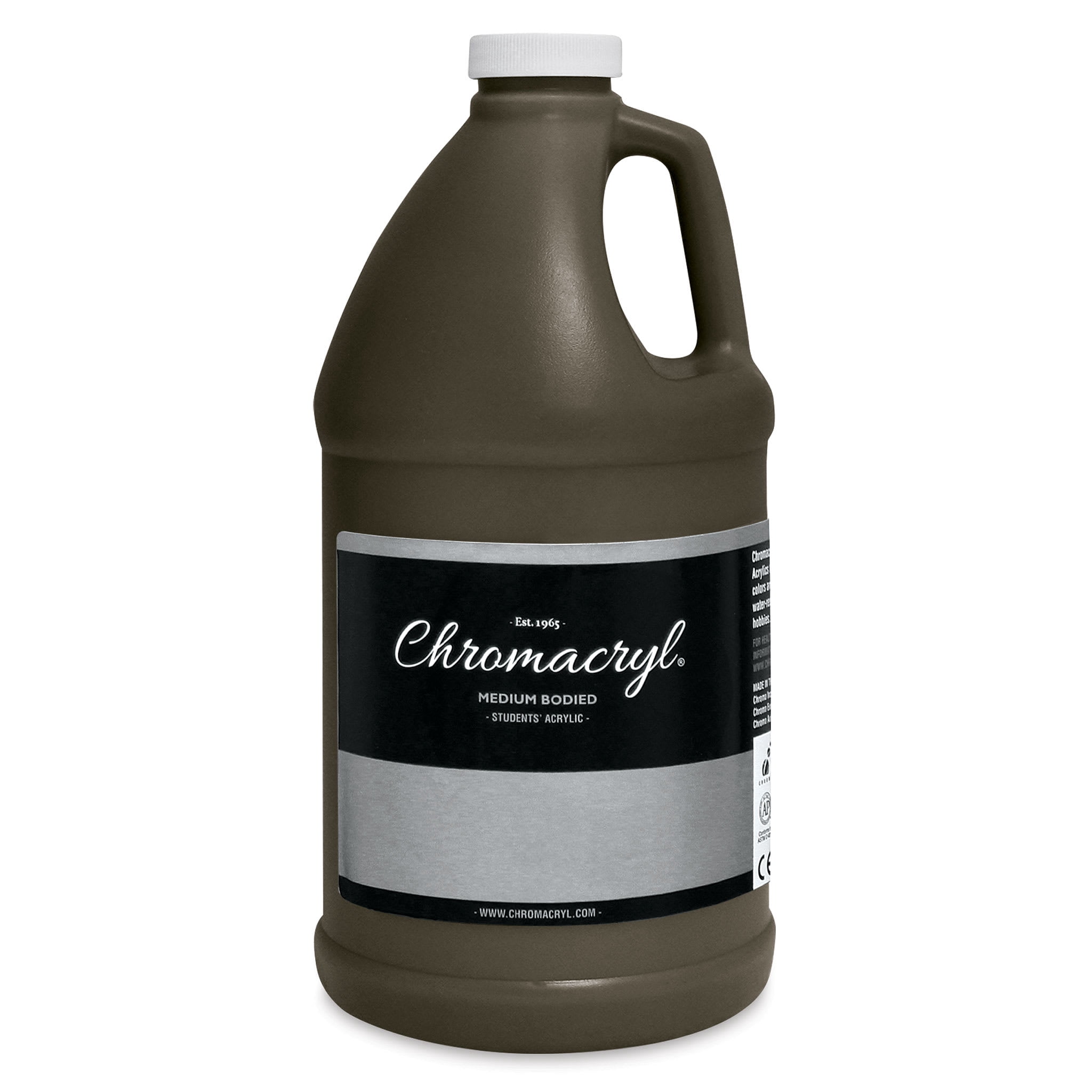 Chroma Chromacryl Students' Acrylic Paint, 0.5 Gallon, Raw Umber