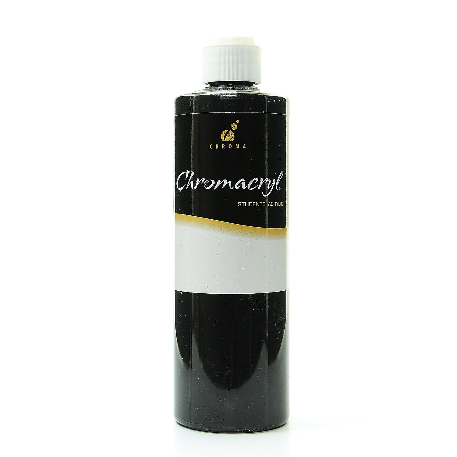 Chroma Chromacryl Students' Acrylic Paint, 1 Pint, Black, Pack Of 2