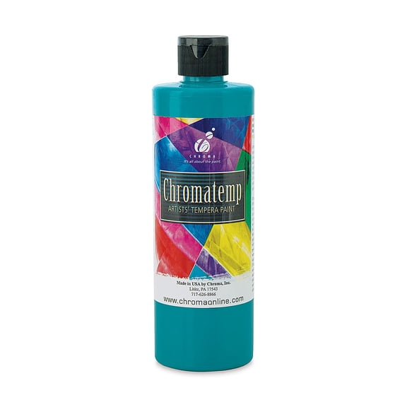 Chroma Chromatemp Artists' Tempera Paint - Turquoise, Pint