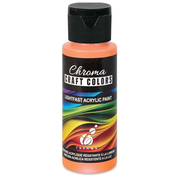Chroma Craft Colors Acrylic Paint - Mandarin Orange, 2 oz