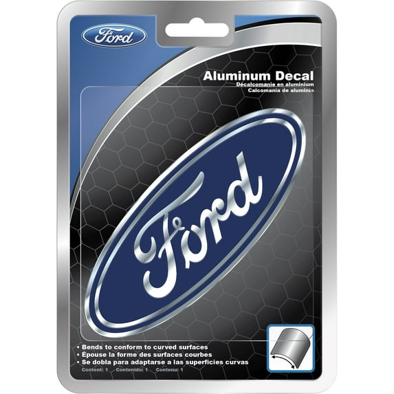 Ford Blue and Silver Flexible Exterior Aluminum Automotive Decal