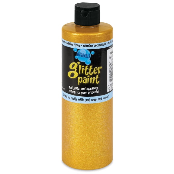 Chroma Glitter Tempera Paint - Gold Glitter, 16 oz