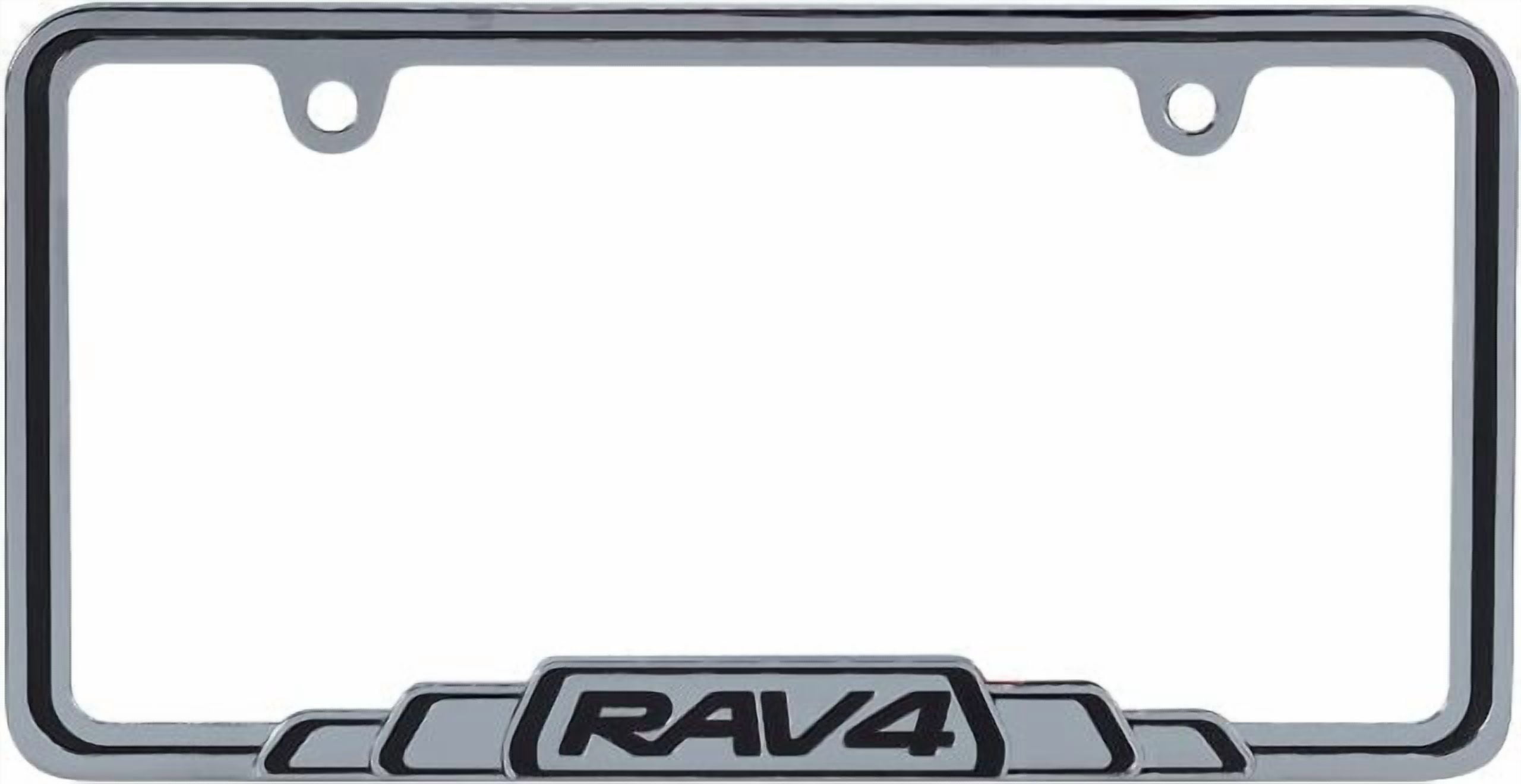 Chroma Graphics 042591 For Toyota RAV4 Chrome Metal License Plate Frame ...