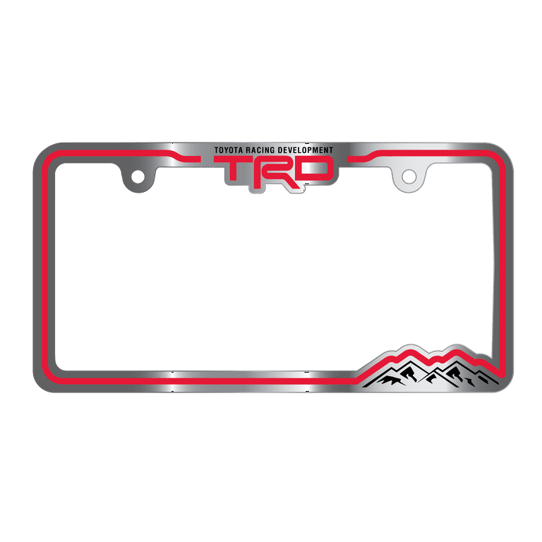 Toyota TRD Red Stripe Metal License Plate Frame - Walmart.com Toyota TRD Red Stripe Metal License Plate Frame - Walmart.com