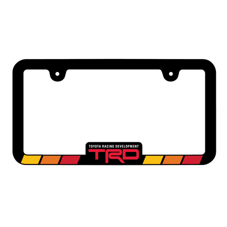 Toyota TRD Black Metal License Plate Frame