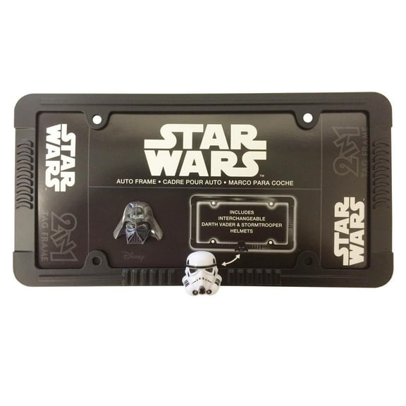 Star Wars Empire Darth Vader and Stormtrooper License Plate Frame