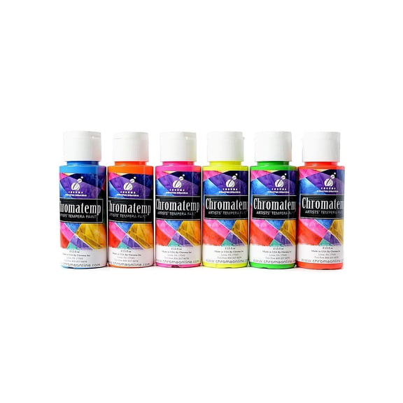 Chroma Inc.  ChromaTemp Artists' Tempera Paint Sets (set of 6)