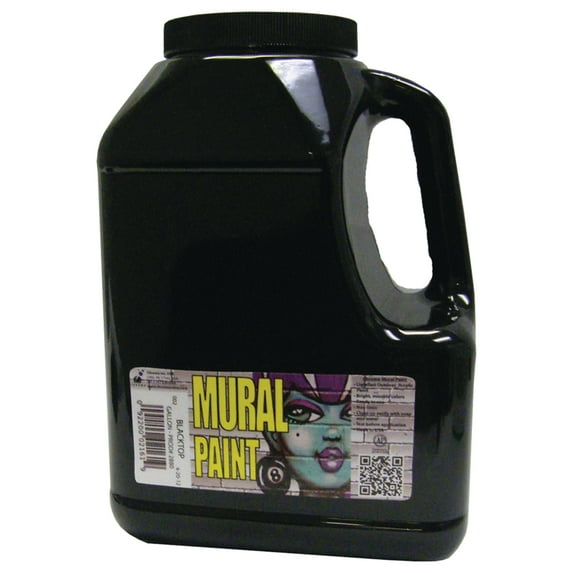 Chroma Mural Paint, Gallon, Blacktop Black
