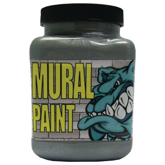 Chroma Mural Paint, Pint, Rock Star Silver
