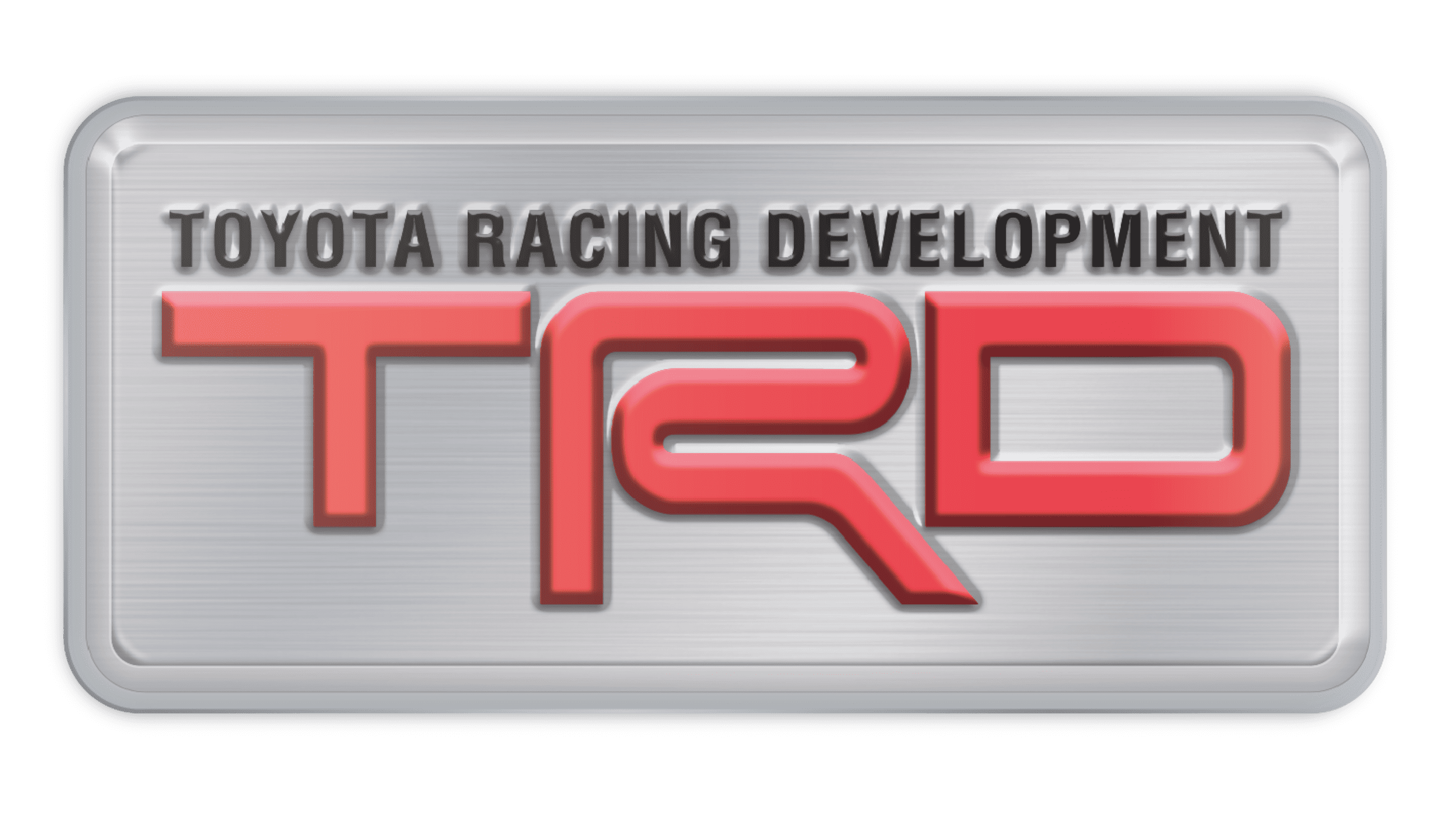 Toyota TRD Aluminum Automotive Decal