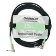 thumbnail image 1 of ChromaCast 15-Foot Pro Series Instrument Cable with Angle - Angle Ends, Surf Green, 1 of 7