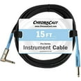 thumbnail image 1 of ChromaCast 15-Foot Pro Series Instrument Cable with Angle-Straight Ends, Daphne Blue, 1 of 6