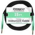 thumbnail image 1 of ChromaCast 15-Foot Pro Series Instrument Cable with Straight-Straight Ends, Surf Green, 1 of 7