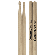 ChromaCast 5A Hickory Drumsticks Pair - Wood Tipped - Drum Sticks Tour Tested by Pro Drummers - Real n Hickory Wood