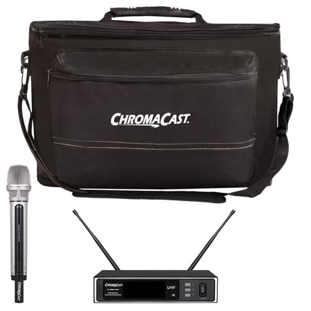 ChromaCast Pro Series Single Channel UHF Wireless Microphone System with Musician\'s Gear Bag