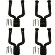 ChromaCast Slim Line Guitar Wall Hanger Stand for Guitar, Bass, Ukulele, Violin, Cello, Mandolin, Banjo, Saxophone, & Trumpet, 4 Pack