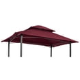 thumbnail image 1 of ChromaCore 8x5Ft Grill Gazebo Replacement Canopy,Double Tiered BBQ Tent Roof Top Cover, 1 of 7