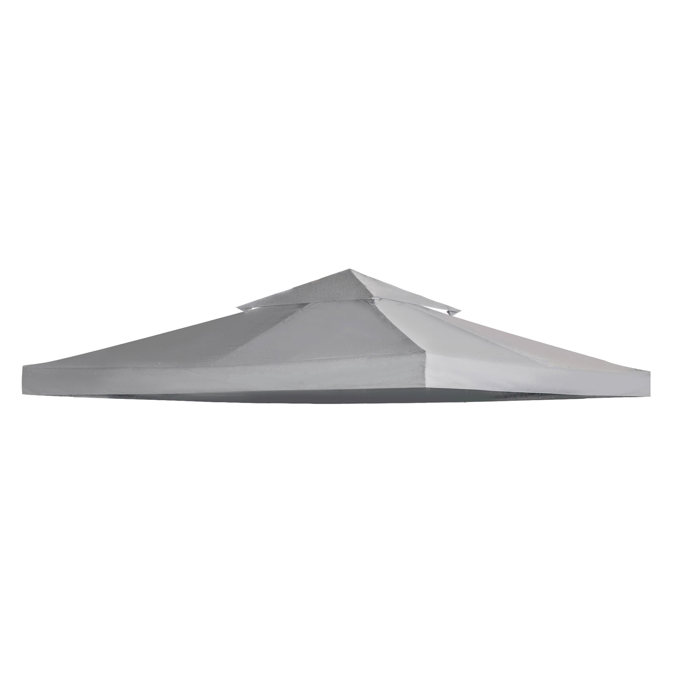 AuraLane 9.8' x 9.8' Gazebo Replacement Canopy,2-Tier Top UV Cover for 9.84' x 9.84' Outdoor Gazebo Models,Light Gray (Top Only)
