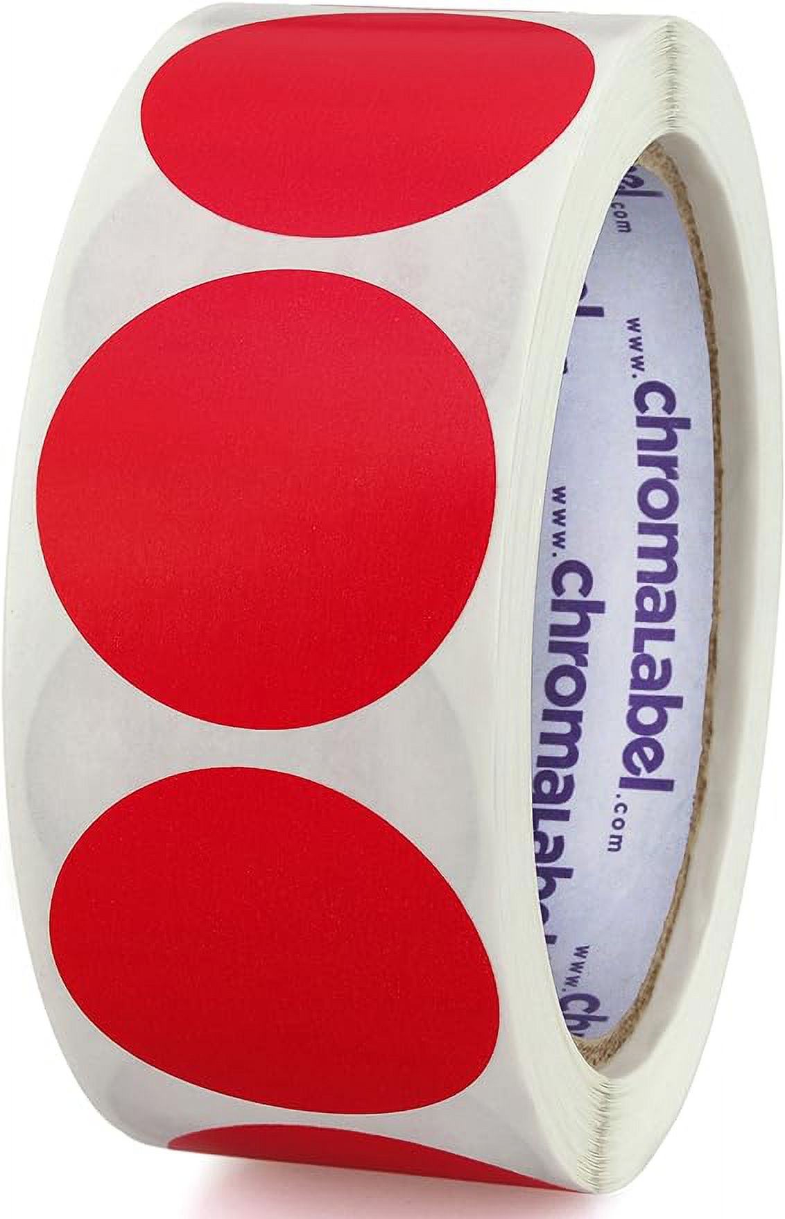 ChromaLabel 1.50 Inch Round Label Removable Color Code Dot Stickers