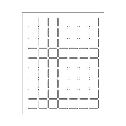 ChromaLabel 1 x 1 Inch Printable Labels, Office Labels &amp; Stickers ...