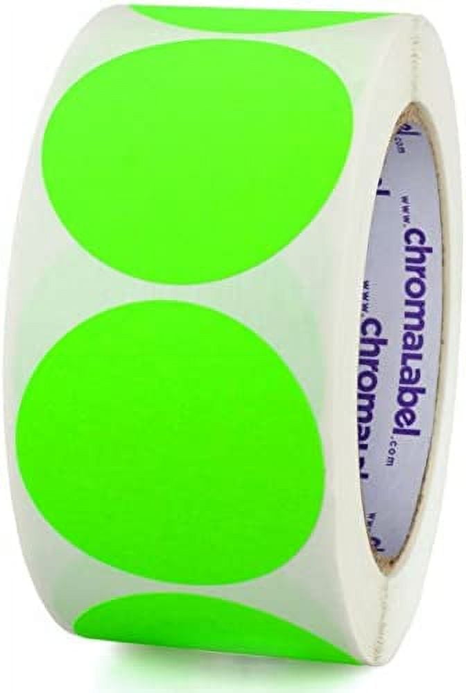 ChromaLabel 2 Inch Round Label Removable Color Code Dot Stickers