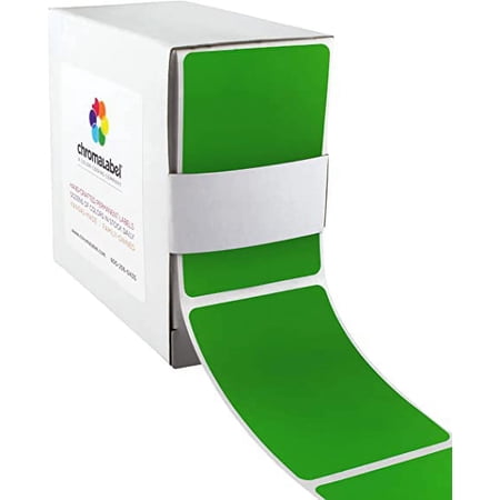 ChromaLabel 2 x 3 inch Permanent Color Labels with Dispenser Box 250