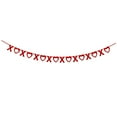 thumbnail image 1 of ChromaMuse 1 Pack Felt Heart Valentine’S Day Garland Banner Valentines Day Heart Decorations for Anniversary Wedding Engagement Party Home Office Wall Decorations Supplies, 1 of 9
