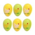 thumbnail image 1 of ChromaMuse 6Pcs Easter Egg Hanging Decorations, Creative Broken Egg Design for Easter Scene Arrangement, Vibrant Multicolor Plastic Eggs for Home Office Party Decoration, 1 of 9
