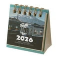 thumbnail image 1 of ChromaMuse Mini Calendar 2026,Mini Desk Calendar 2025-2026,Small Desk Calendars Tiny Standing Pocket Flip Calendars,Portable Small Daily Schedule Planner for School Home and Office Supplies,Black, 1 of 9