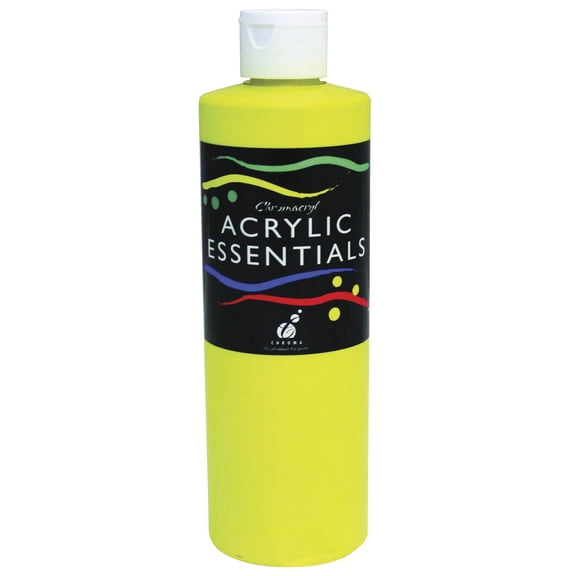 Chroma Acrylic Essential, 1 pt Bottle, Cool Yellow