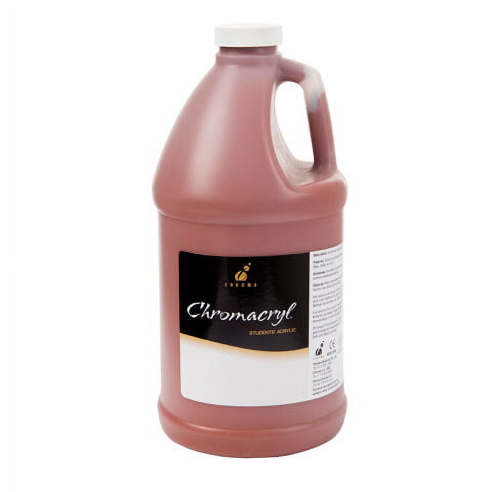 Chroma Chromacryl Student Acrylic Paint - Burnt Sienna - 0.5 Gal