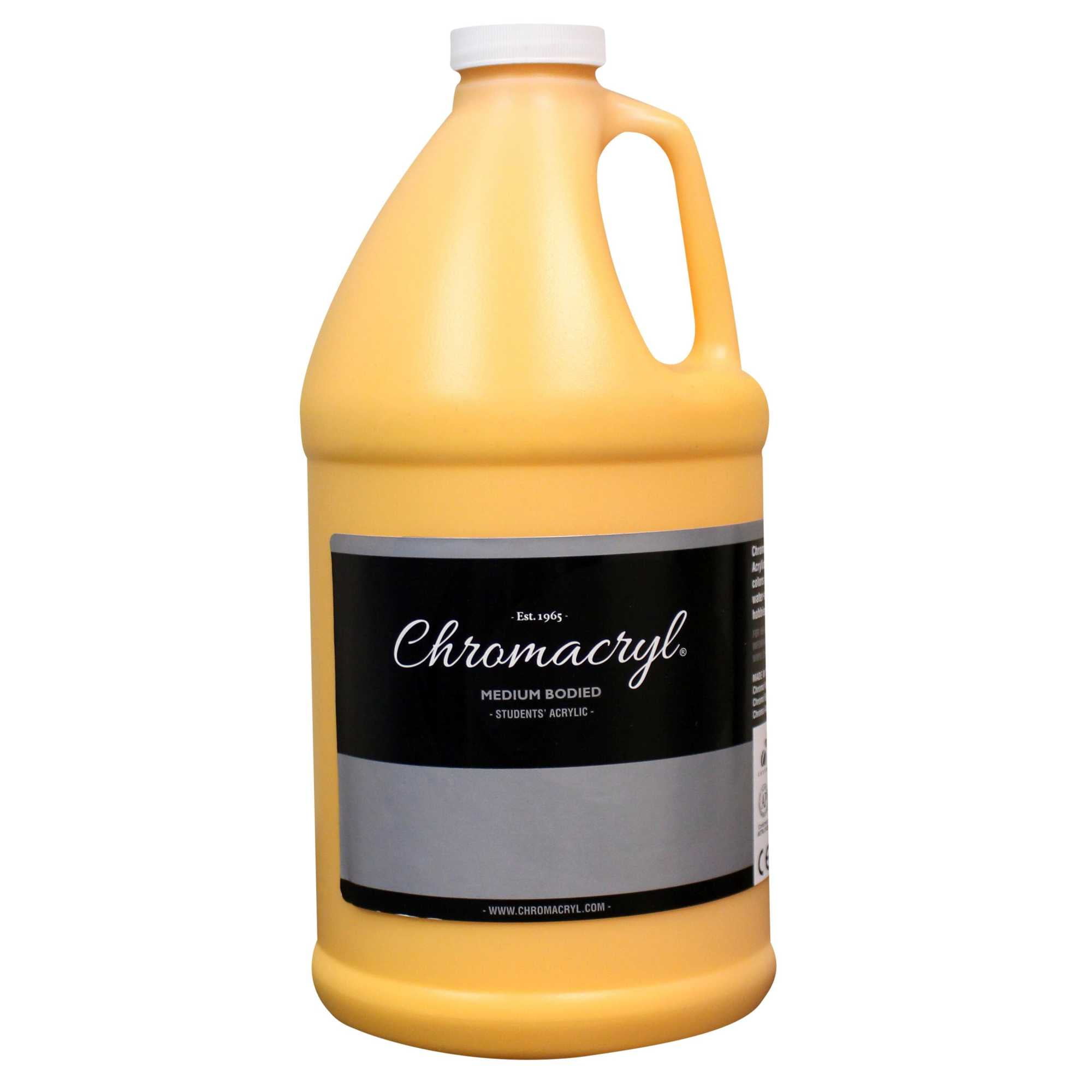 Chromacryl Premium Students Acrylic Paint, Half Gallon, Warm Yellow