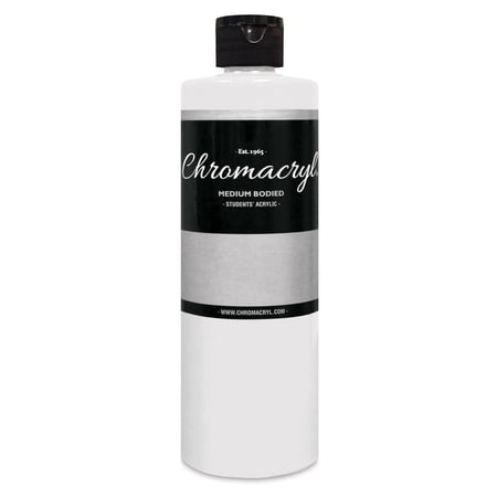 Chroma 1465473 Premium Students Acrylic Paint, Pint, -Blockout White