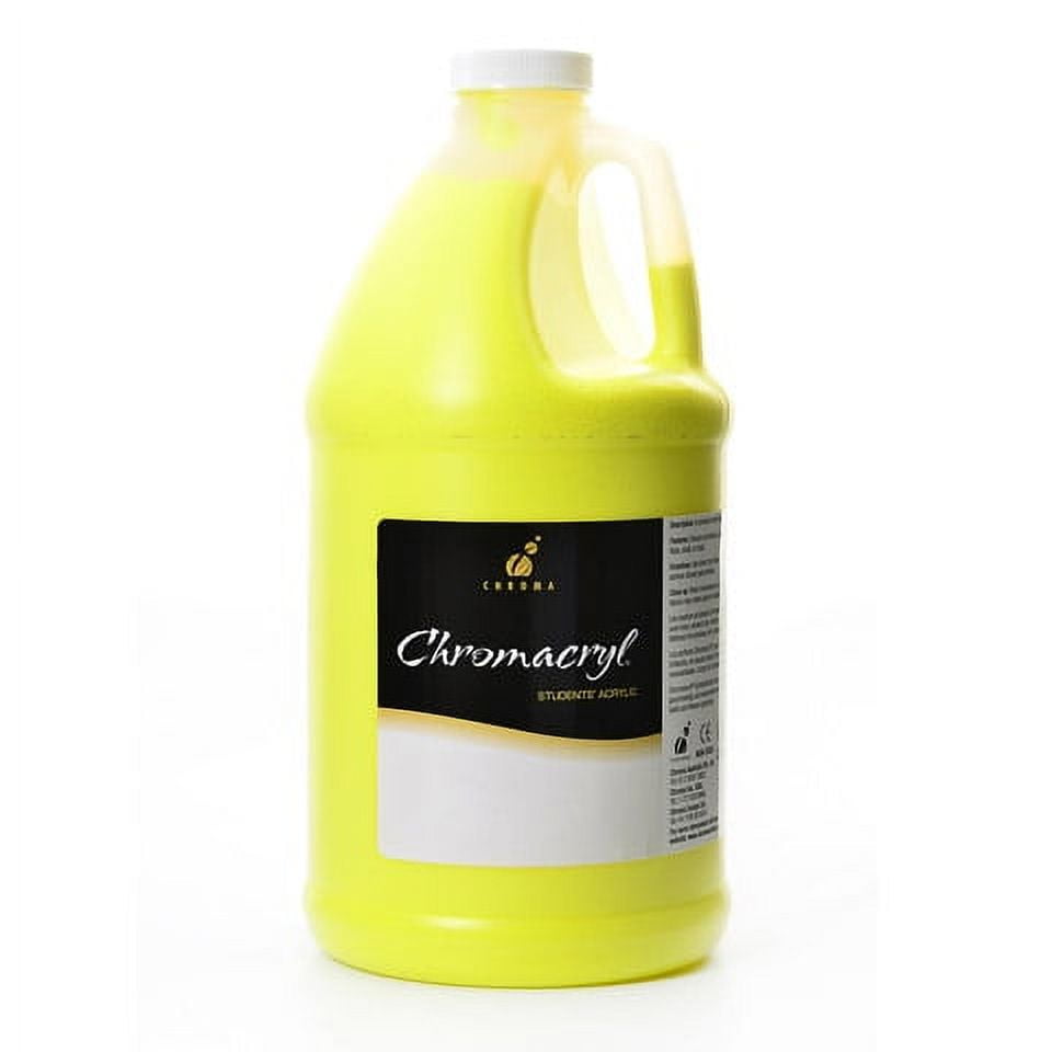 Chroma Chromacryl Student Acrylic Paint - Cool Yellow - 0.5 Gal