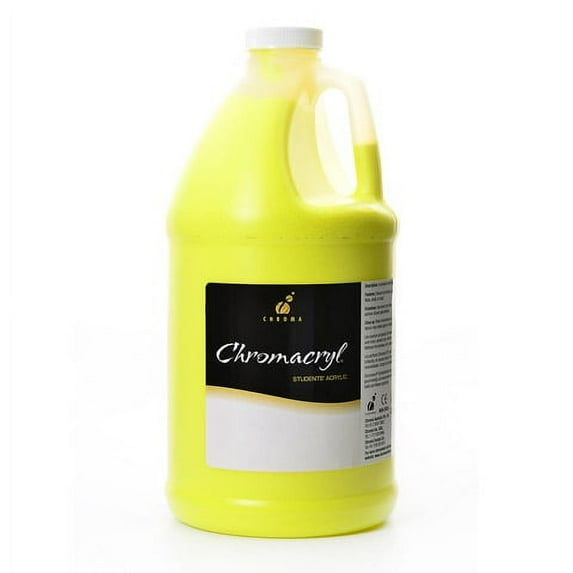 Chroma Chromacryl Student Acrylic Paint - Cool Yellow - 0.5 Gal