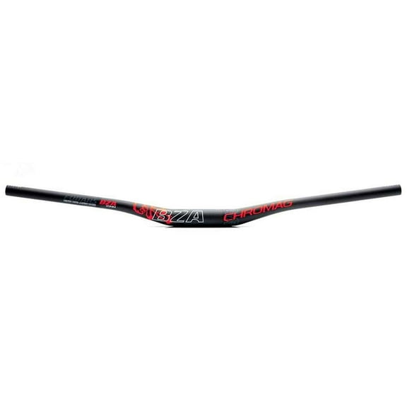 Chromag BZA Handlebar 35mm Clamp 25mm Rise 8 Back 5 Upsweep Black/Red Carbon