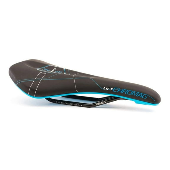 Chromag Lift Saddle, Synth Top, CrMo Rails - Black/Blue NLA