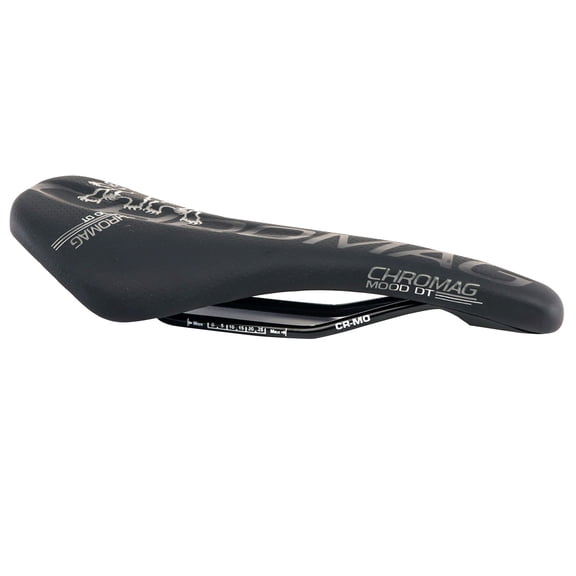Chromag Mood DT Saddle, CrMo Rails - Black/Gray