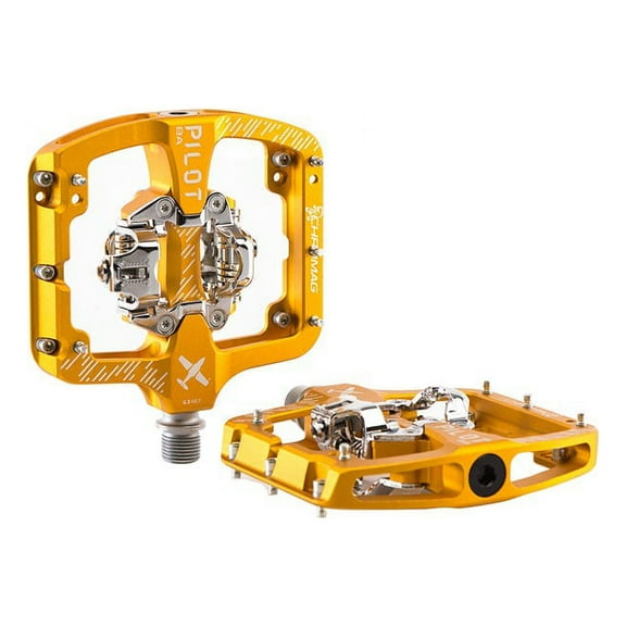 Chromag Pilot BA Pedals Body: Alloy, Spindle: Cr-Mo, 9/16'', Gold