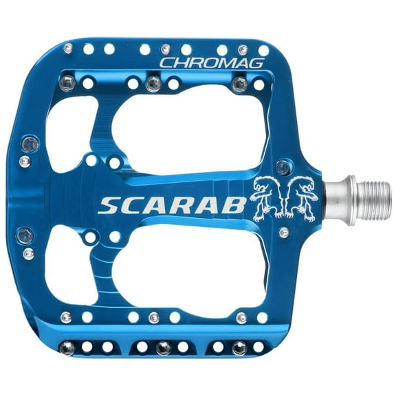 Chromag Scarab Pedals - Platform, Aluminum, 9/16", Blue