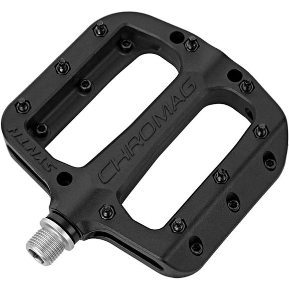 Chromag Synth Platform Pedals 9/16" Concave Nylon Body 18 Removable Pins Black